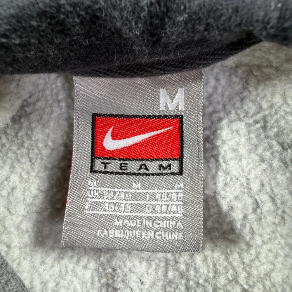 Nike Team Purdue University Hoodie Mens Medium Gray Black Colorblock Sweatshirt